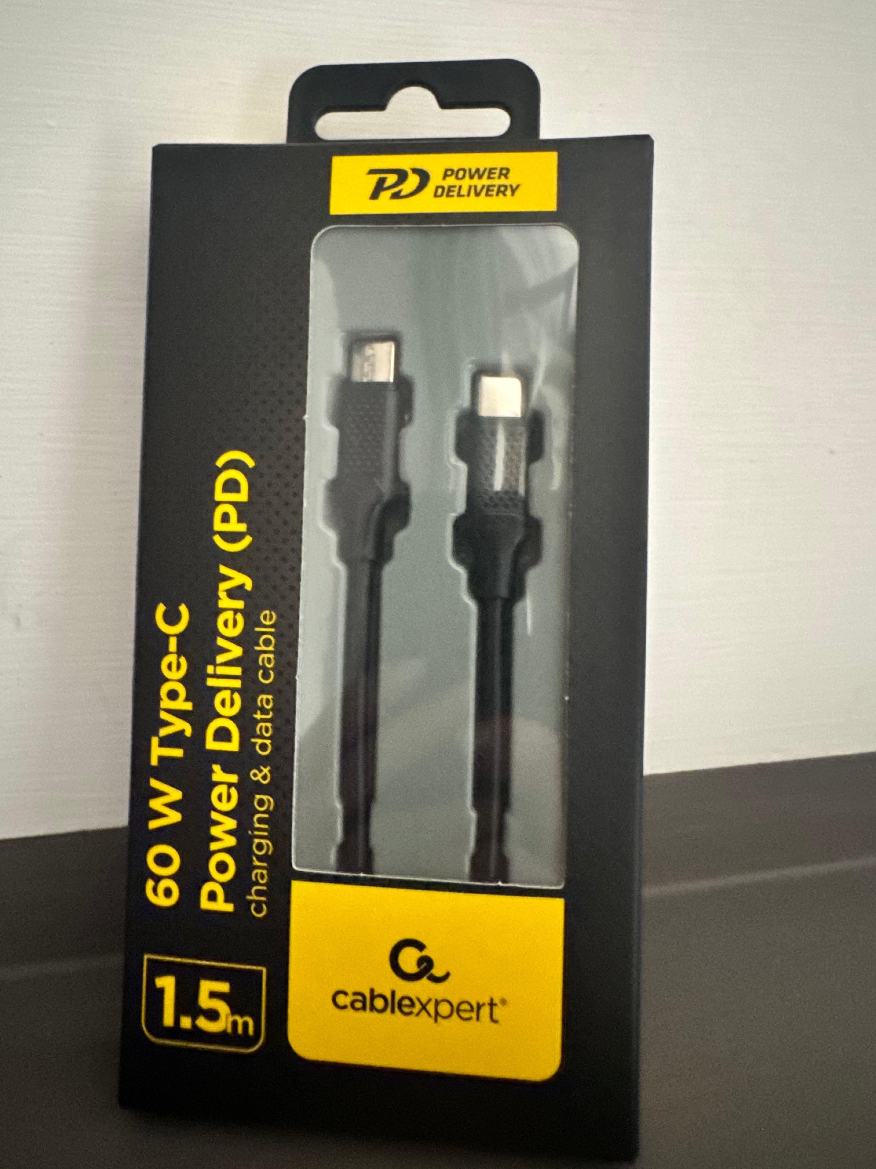 POWER DELIVERY 60 W TYPE-C charging & data cable