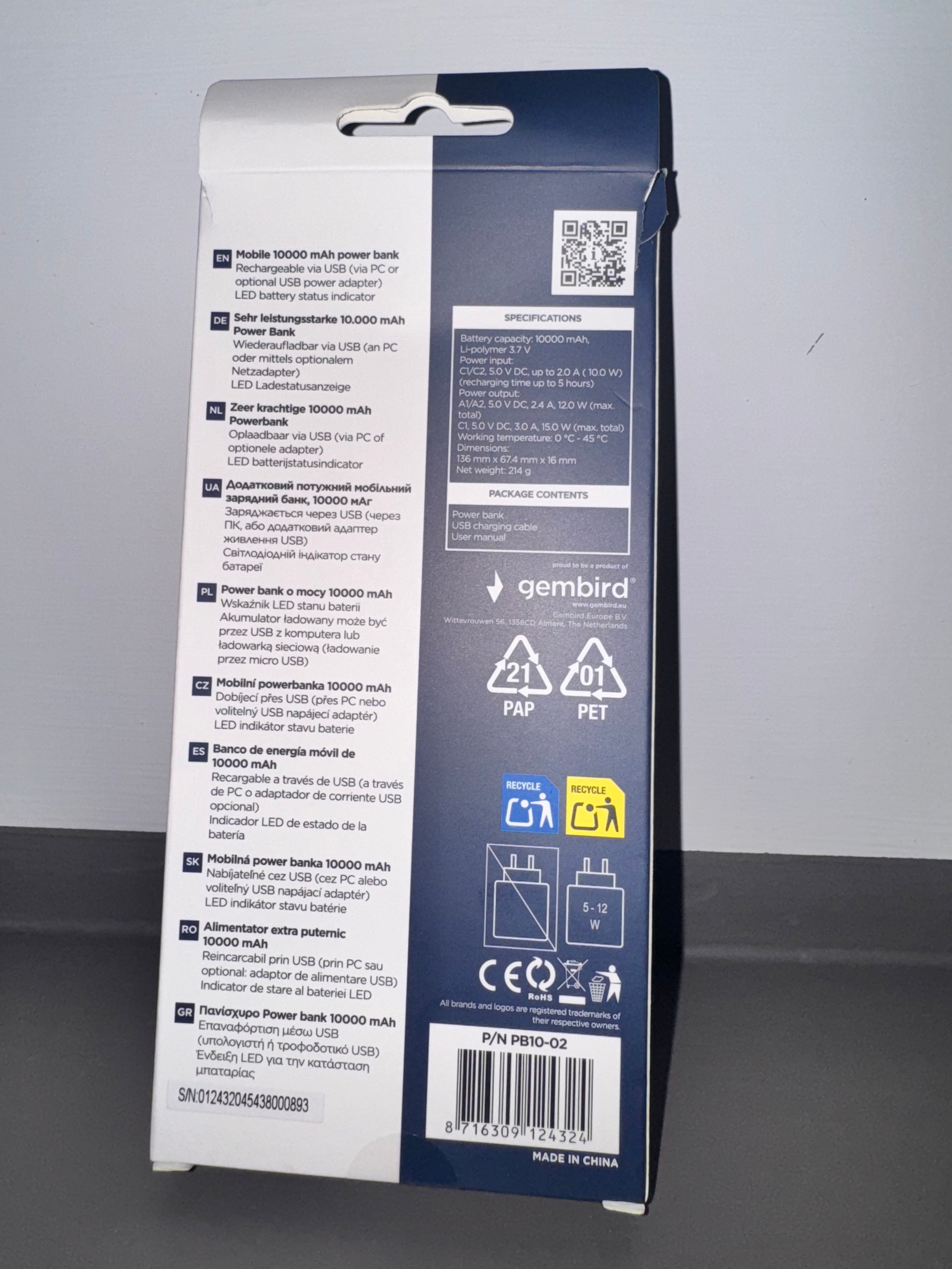 POWER BANK 10000 mAh