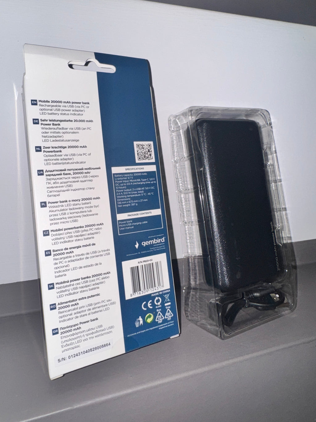 POWER BANK 20000 mAh